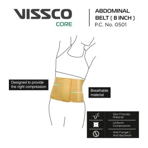 Vissco Abdominal Belts - Large (8-inch Width)