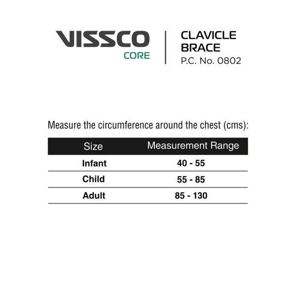 Visco Clavicle Brace: Infant Improved Velcro