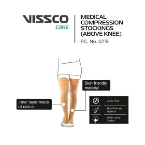 Vissco Medical Compression Stockings - Above Knee