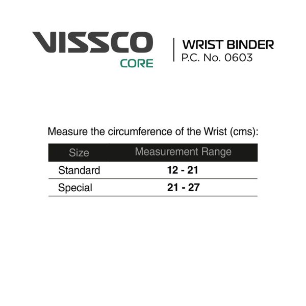 Visco Wrist Binder Double Lock