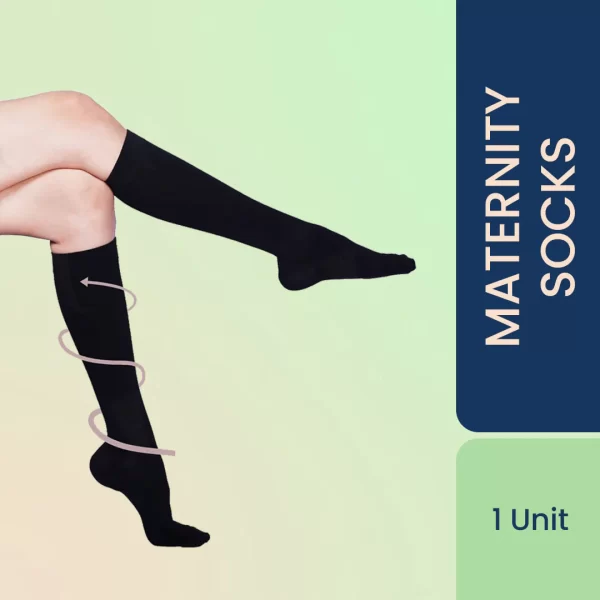 Sorgen Maternity Support Socks To Reduce Pain And Swelling During Pregnancy,Perfect Healthy Gift For Mom-To-Be (Black)