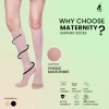 Sorgen Maternity Support Socks To Reduce Pain And Swelling During Pregnancy,Perfect Healthy Gift For Mom-To-Be (Beige)